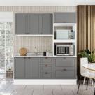 Cozinha Pérola com Rodapé Completa Modulada 3 Peças Aéreo 3 Portas e Balcão 2 Gavetas 3 Portas e Torre Quente Yescasa Cozinha Pérola com Rodapé Completa Modulada 3 Peças Aéreo 3 Portas e Balcão 2 Gavetas 3 Portas e Torre Quente Yescasa