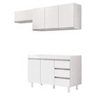 Cozinha Planejada Lux 3 Peças 100%mdf Balcão Gabinete Sem Tampo 119cm 3 Gavetas Branco - Abmaza Cozinha Planejada Lux 3 Peças 100%mdf Balcão Gabinete Sem Tampo 119cm 3 Gavetas Branco - Abmaza