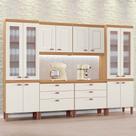 Cozinha Praga Modulada Composta por 06 módulos 100 MDF com Paneleiros e Balcões