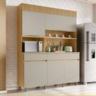 Cozinha Realeza 5 Portas 2 Gavetas 160cm 100 MDF Nesher Cozinha Realeza 5 Portas 2 Gavetas 160cm 100 MDF Nesher