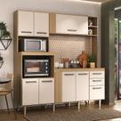 Cozinha Ripada Compacta 8 Portas 2 Gavetas Grazi Cozinha Ripada Compacta 8 Portas 2 Gavetas Grazi