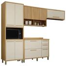 Cozinha Torino Completa 4 Peças 11 Portas 2 Gavetas Valdemóveis Cor Cinamomo Off White Cozinha Torino Completa 4 Peças 11 Portas 2 Gavetas Valdemóveis Cor Cinamomo Off White