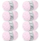 Cozyful Fio Chunky Chenille Nº 10 8 novelos 23 m Rosa blush