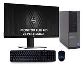 Cpu Dell Optiplex Core I3 16gb 240ssd Win11 Monitor 22pol 240 Gb 16 Gb Intel Hd Gragics