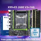 CPU E5 2680 V3 16GB RAM Placa Mãe SOYO X99 DDR4 C612 LGA2011-3 Kit Intel Xeon PCIE3.0x16 M.2 Desktop CPU E5 2680 V3 16GB RAM Placa Mãe SOYO X99 DDR4 C612 LGA2011-3 Kit Intel Xeon PCIE3.0x16 M.2 Desktop