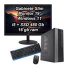 Cpu Mini Monitor 19 Intel Core I5 3ªger 16gb Ssd 480gb Win11