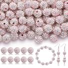 Craft Bead TINKRSTUFF 10 mm rosa branco 200 unidades de strass Craft Bead TINKRSTUFF 10 mm rosa branco 200 unidades de strass