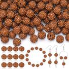 Craft Bead TINKRSTUFF 200 peças de strass marrom de 10 mm Craft Bead TINKRSTUFF 200 peças de strass marrom de 10 mm