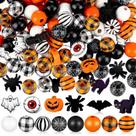 Craft Beads FairySandy 200 peças de madeira de Halloween de 6 mm
