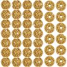 Craft Beads Loetere 40 peças de bolas de discoteca douradas com strass de 20 mm