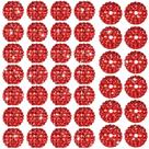 Craft Beads Loetere 40 peças de miçangas de strass vermelhas de 20 mm Craft Beads Loetere 40 peças de miçangas de strass vermelhas de 20 mm