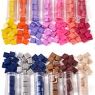 Craft Beads PH PandaHall Opaque Tila de 5 mm, 2 furos, quadrada, 260 unidades