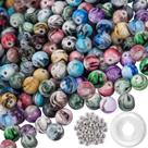 Craft Beads QUEFE 500 unidades para fabricação de joias com miçangas espaçadoras