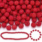 Craft Beads TINKRSTUFF 150 peças de strass vermelho de 10 mm Craft Beads TINKRSTUFF 150 peças de strass vermelho de 10 mm