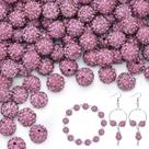 Craft Beads TINKRSTUFF 150 unidades de strass roxo claro de 10 cm Craft Beads TINKRSTUFF 150 unidades de strass roxo claro de 10 cm