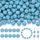 Craft Beads TINKRSTUFF 200 unidades de strass água-marinha de 10 cm