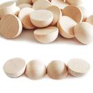 Craft Beads ZQYYQZ 80 unidades de contas de meia madeira de 3 cm
