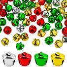 Craft Bells Zhanmai Jingle Bells 300 peças de 1,3 cm coloridas