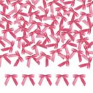 Craft Bows Meseey 100 unidades de fita de cetim rosa choque de 4,5 cm autoadesiva