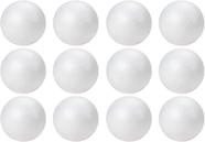 Craft Foam Balls TFARC FOAM, 3 polegadas, pacote com 12 unidades, poliestireno branco