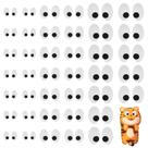 Craft Safety Eyes FINGERINSPIRE 90 pares, ovais, pretos, brancos Craft Safety Eyes FINGERINSPIRE 90 pares, ovais, pretos, brancos