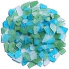 Craft Sea Glass QYGL 963 g, verde, água-marinha, peças brancas