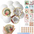 Craft Set Halloscume 12 conchas de vieira de Natal com guardanapos