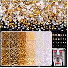 Crafting Flatback Pearls and Strass, 9570 unidades com conjunto de cola