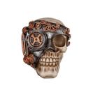 Crânio Caveira Decorativa Monóculo Steampunk de Resina Crânio Caveira Decorativa Monóculo Steampunk de Resina