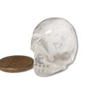Crânio Quartzo Cristal Pedra Natural 3 a 4cm 25 a 50g Tipo A