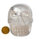 Crânio Quartzo Cristal Pedra Natural 7cm 720g Tipo B