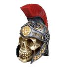 Crânio Soldado Romano Guerreiro com capacete.