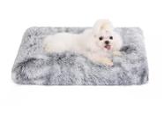 Crate Bed Bedfolks Cama impermeável de pelúcia para cães e gatos 23x18in