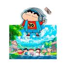 Crayon Shin Chan Clipe Acrílico 4cm Bonito Desenho Animado PP Mesa Nota Foto Decoração DIY Presente