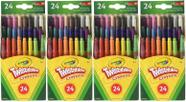 Crayons Crayola Mini Twistable 24 em uma caixa (pacote com 4)