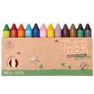 Crayons Honeysticks Super Jumbo - 12 Unidades - Cera de Abelha 100% Pura