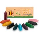 Crayons Honeysticks Triangulares, 100% Pura, Cera de Abelha, Pacote com 10
