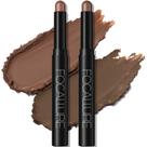 Cream Eyeshadow Stick FOCALLURE Brightener à prova d'água, 2 unidades