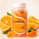 Creatina em Goma Mastigável 60 Unidades Sabor laranja