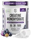 Creatina em Pó SteelFit Creapure Sabor Uva 150 g