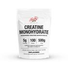 Creatina monohidratada em pó micronizada 500g - 100 porções