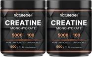 Creatina monohidratada em pó NatureBell 500g (pacote com 2)