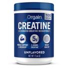 Creatina monohidratada em pó Orgain 500g apoia o crescimento muscular