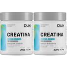 Creatina Monohidratada Pura DUX 300g Original Alta Performance Ganho de Força e Massa - 2 Unidades