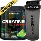Creatina Monohidratada TURBO 300g Black Skull + Coqueteleira Fumê 600ml - Kit Creatine Para Ganho de Massa Muscular - Energia - Força + Shakeira 600ml Creatina Monohidratada TURBO 300g Black Skull + Coqueteleira Fumê 600ml - Kit Creatine Para Ganho de Massa Muscular - Energia - Força + Shakeira 600ml