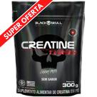 Creatina Monohidratada TURBO Refil Black Skull 300g - Creatine p/ Energia Força Ganho de Massa / Musculação