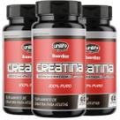 Creatina Monoidratada 100% Pura 60 Cáps de 720mg Kit com 3