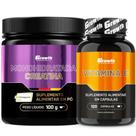Creatina Pura 100g Creapure + Vitamina C 120 Caps Growth