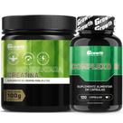 Creatina Pura 100g Monohidratada + Complexo B 120 Caps Growth