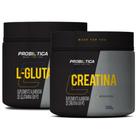 Creatina Pura 300g + Glutamina Pura 120g Probiótica